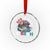 Funny Fishing Crystal Glass Ornament Red White Bruh Fisherman Gift American Flag - Wonder Print Shop
