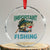 Funny Fishing Crystal Glass Ornament School Is Important But Fishing Is Importanter Bass Fisherman - Wonder Print Shop