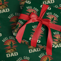 Funny Fishing Dad Wrapping Paper Roll Reel Cool Dad - Wonder Print Shop