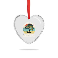 Funny Fishing Master-Baiter Heart Crystal Glass Ornament Kayak Fishing Dad Grandpa Bass Fish Adult Humor - Wonder Print Shop