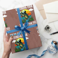 Funny Fishing Wrapping Paper Roll I'm So Good At Catching Fish That The Fish Tell Stories About Me - Wonder Print Shop