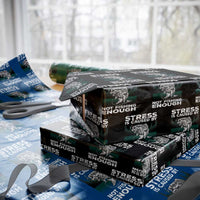 Funny Fishing Wrapping Paper Roll Stress Is Caused By Not Fishing Enough Bass Fly Lovers Fisherman - Wonder Print Shop