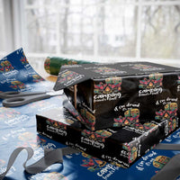 Funny Flamingo Camping Wrapping Paper Roll If I Am Drunk It Is My Friend Fault - Wonder Print Shop