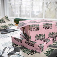 Funny Forest Disc Golf Humor Fcking Trees Wrapping Paper Roll