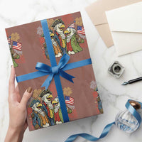 Funny Founding Fathers Eagle Wrapping Paper Roll 250th Anniversary America Patriotic Gift