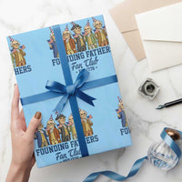 Funny Founding Fathers Fan Club Wrapping Paper Roll American History Lovers