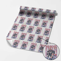 Funny Fourth Of July Raccoon Wrapping Paper Roll Feral But Free