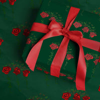 Funny Foxtrot Delta Tango Wrapping Paper Roll Vintage Rose Flowers Butterfly - Wonder Print Shop