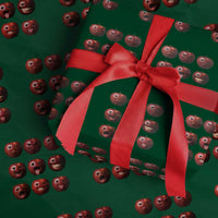 Funny Freaky Apple Faces Meme Graphic Wrapping Paper Roll Surreal Weird AI Fruit Emotions - Wonder Print Shop