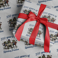 Funny Frog 250 Years Of Ribbiting Freedom Wrapping Paper Roll