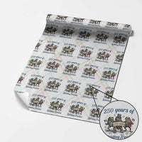 Funny Frog 250 Years Of Ribbiting Freedom Wrapping Paper Roll
