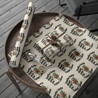 Funny Frog Bathroom Jokes Wrapping Paper Roll Feeling Cute Might Clog The Toilet Later