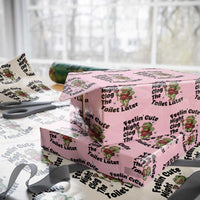 Funny Frog Bathroom Jokes Wrapping Paper Roll Feeling Cute Might Clog The Toilet Later