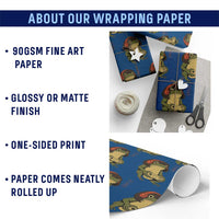 Funny Frog Bob Haircut Gamer Meme Wrapping Paper Roll Game Lover - Wonder Print Shop