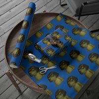 Funny Frog Bob Haircut Meme Wrapping Paper Roll Silly Toad Trends - Wonder Print Shop
