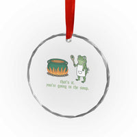 Funny Frog Crystal Glass Ornament Thats It You're Going In The Soup Weird Weirdcore Meme - Wonder Print Shop