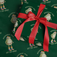 Funny Frog LGBTQ Wrapping Paper Roll Misgenderin Folks Aint Very Cowboy Pride Rainbow