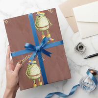 Funny Frog LGBTQ Wrapping Paper Roll Misgenderin Folks Aint Very Cowboy Pride Rainbow