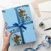 Funny Frog Meme Wrapping Paper Roll On My Way to Hoard Books and Cause Chaos - Wonder Print Shop