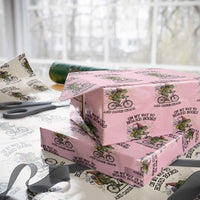 Funny Frog Meme Wrapping Paper Roll On My Way to Hoard Books and Cause Chaos - Wonder Print Shop