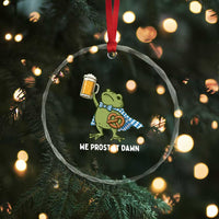Funny Frog Oktoberfest Bavarian Beer Lover Crystal Glass Ornament We Prost At Dawn