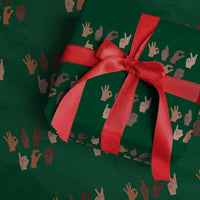 Funny Fuck Hand Sign Language Anti Deportation Wrapping Paper Roll Chinga La Migra