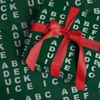 Funny Fuck Ice Protest Resistance Wrapping Paper Roll Political Alphabet Graphic