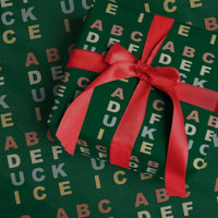 Funny Fuck Ice Protest Resistance Wrapping Paper Roll Political Retro Alphabet Graphic