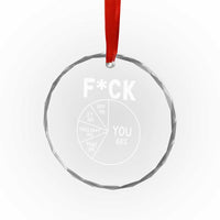 Funny Fuck Profanity Pie Chart You Off It This Shit That Crystal Glass Ornament Sarcastic Anti Social Office Humor