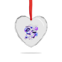 Funny Galaxy Space Birthday Heart Crystal Glass Ornament I Was Six Now I Am Seven - Wonder Print Shop