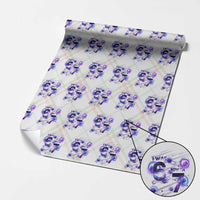 Funny Galaxy Space Birthday Wrapping Paper Roll I Was Six Now I Am Seven - Wonder Print Shop