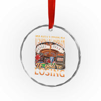 Funny Gambling Crystal Glass Ornament Only A Problem If You're Losing Vintage Bootleg TS10