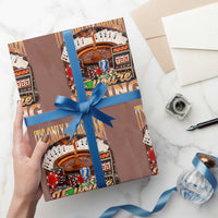 Funny Gambling Wrapping Paper Roll Only A Problem If You're Losing Vintage Bootleg - Wonder Print Shop