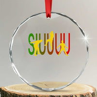 Funny Game Day Soccer Celebration Gift Crystal Glass Ornament Siuuuu