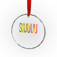 Funny Game Day Soccer Celebration Gift Crystal Glass Ornament Siuuuu