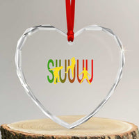 Funny Game Day Soccer Celebration Gift Heart Crystal Glass Ornament Siuuuu