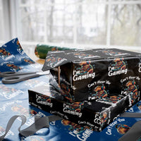 Funny Gamer Capybara Wrapping Paper Roll Can Not Hear You I Am Gaming - Wonder Print Shop