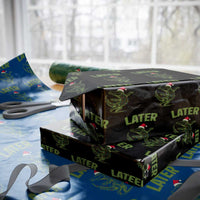 Funny Gator Sarcastic Xmas Wrapping Paper Roll Later Alligator - Wonder Print Shop