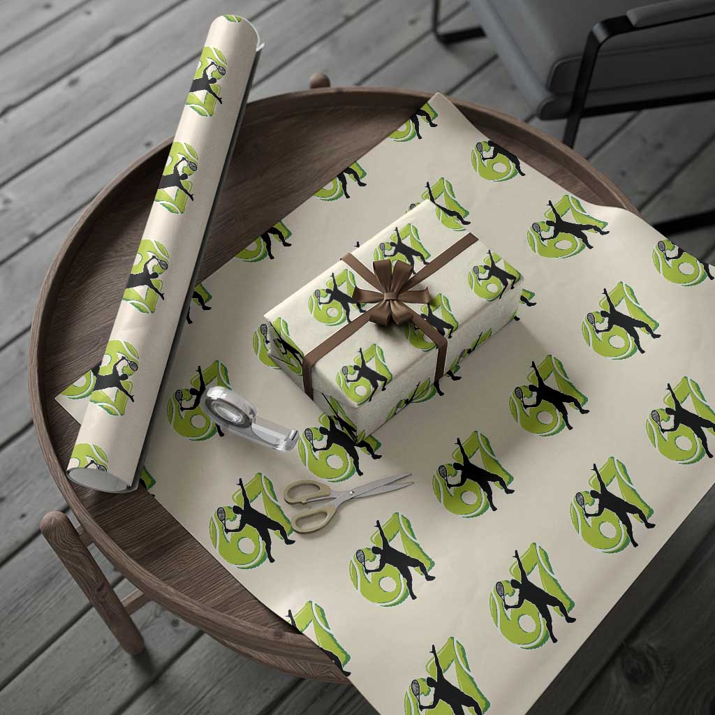Funny Gen Z Alpha Gift Wrapping Paper Roll Six Seven Meme Tennis Lover - Wonder Print Shop