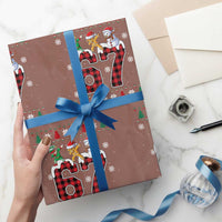 Funny Gen Z Alpha Ugly Xmas Gift Wrapping Paper Roll Gingerbread Snowman Elf Dabbing - Wonder Print Shop