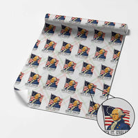 Funny George Washington 1776 Wrapping Paper Roll 4th July Suck-It England