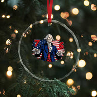 Funny George Washington 67 Crystal Glass Ornament Six Seven Meme Gen Alpha Slang - Wonder Print Shop