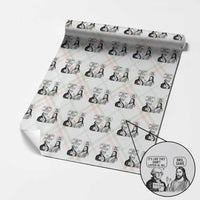 Funny George Washington and Jesus Satire Wrapping Paper Roll Political Commentary Founding Fathers and Faith