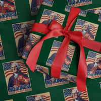 Funny George Washington Freedom Protest Wrapping Paper Roll No Kings