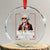 Funny George Washington No Kings 1776 Meme Vintage Gift Crystal Glass Ornament - Wonder Print Shop