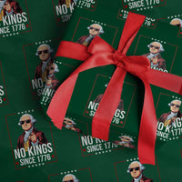 Funny George Washington No Kings 1776 Meme Vintage Gift Wrapping Paper Roll - Wonder Print Shop