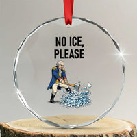 Funny George Washington Political Anti Ice Gift Crystal Glass Ornament