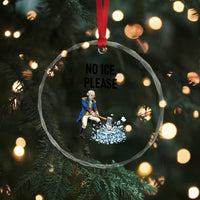 Funny George Washington Political Anti Ice Gift Crystal Glass Ornament