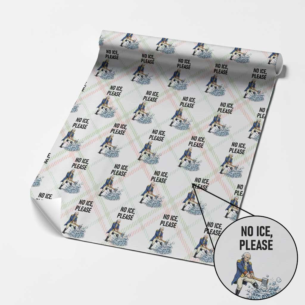 Funny George Washington Political Anti Ice Gift Wrapping Paper Roll