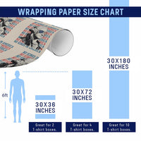 Funny George Washington Protest Wrapping Paper Roll No Kings In America